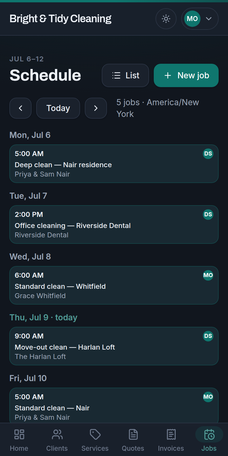 Turn it into scheduled work — Toferon screenshot