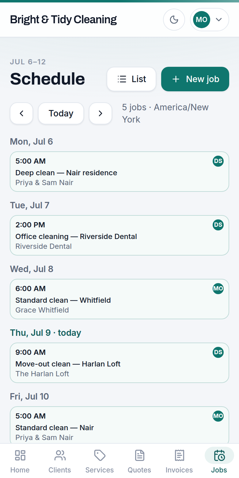 Turn it into scheduled work — Toferon screenshot